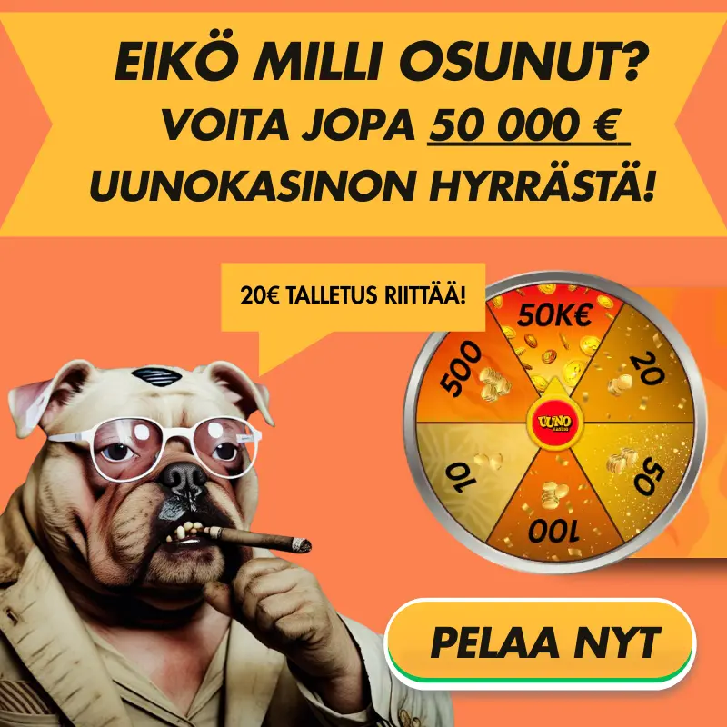 Uunon mainoskuva Millinumerot.fi